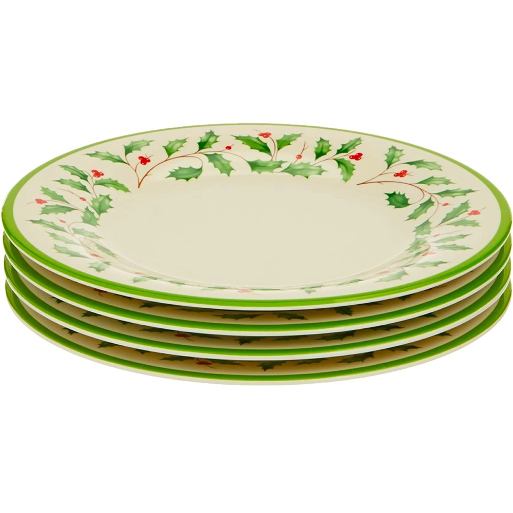 Lenox (ALL SOLD THANK YOU)Holiday Plates Set of 4.Sets Bowls available Melamine - Picture 1 of 3